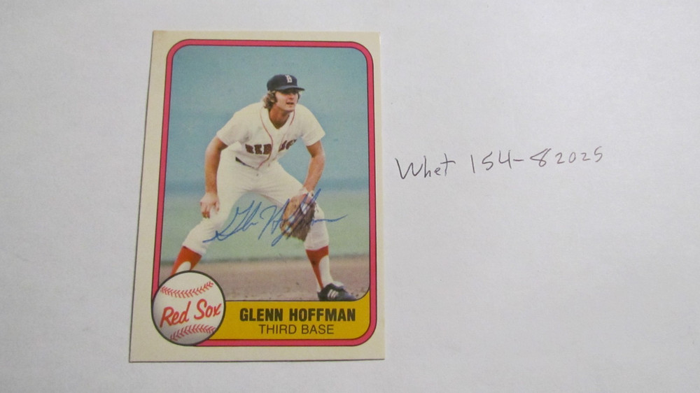1981 Fleer Glenn Hoffman signed baseball card