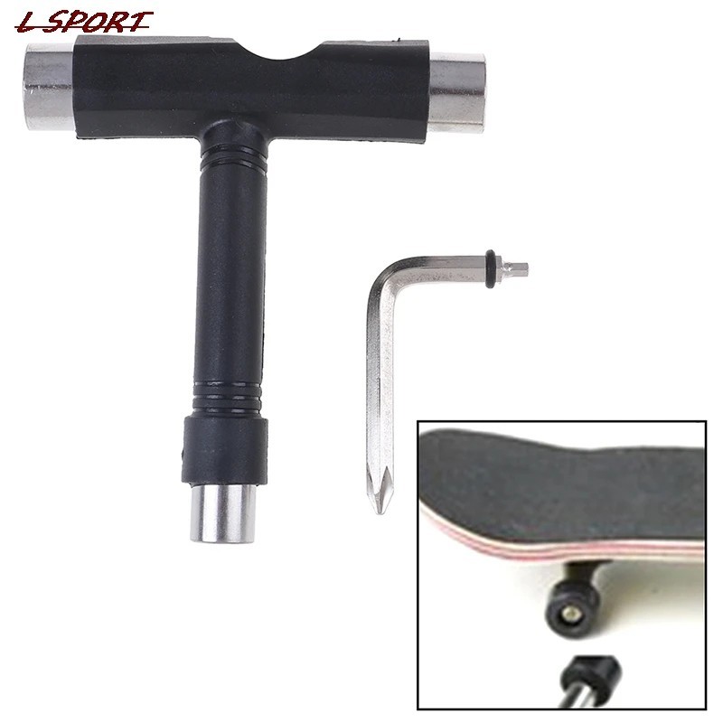 Skateboard T Tool Multi Function Wrench Roller Skate Repair Tool