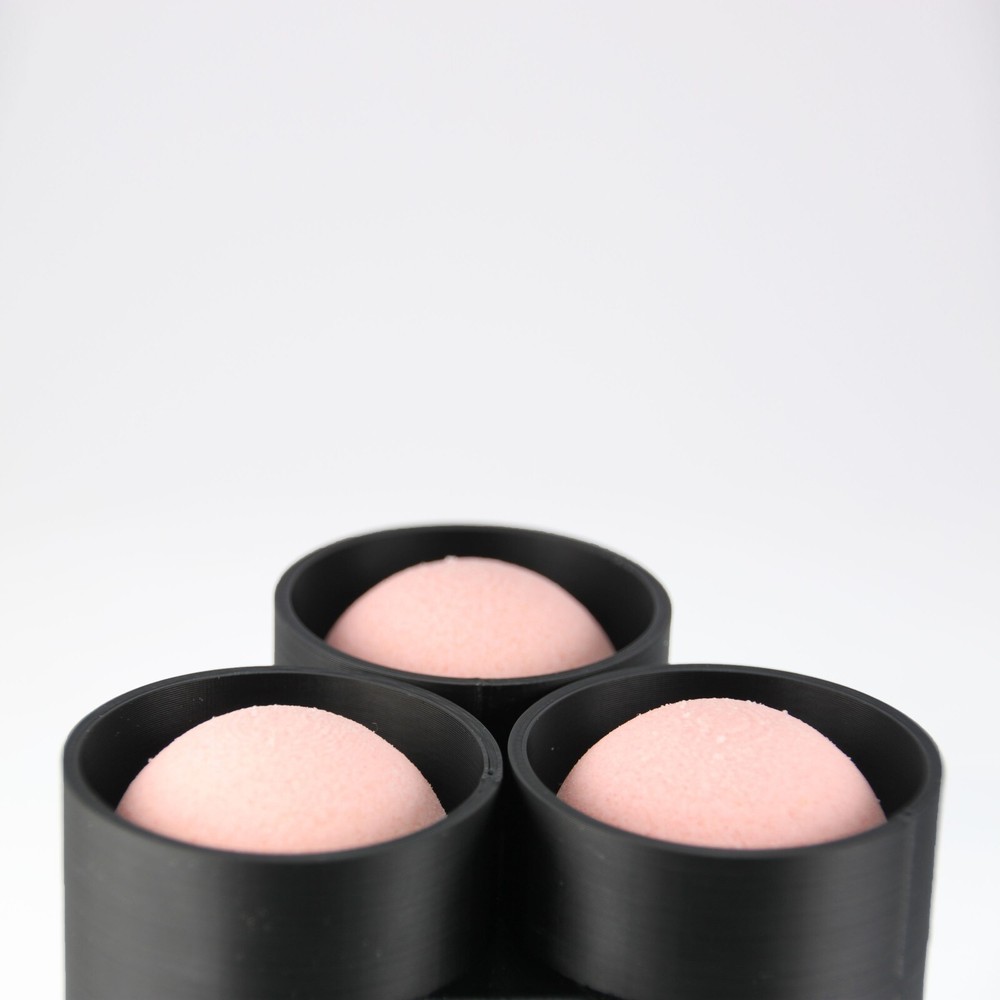 3 X SPHERE Bath Bomb Mold, DIY original BathBombs Set 3D Printed Kit