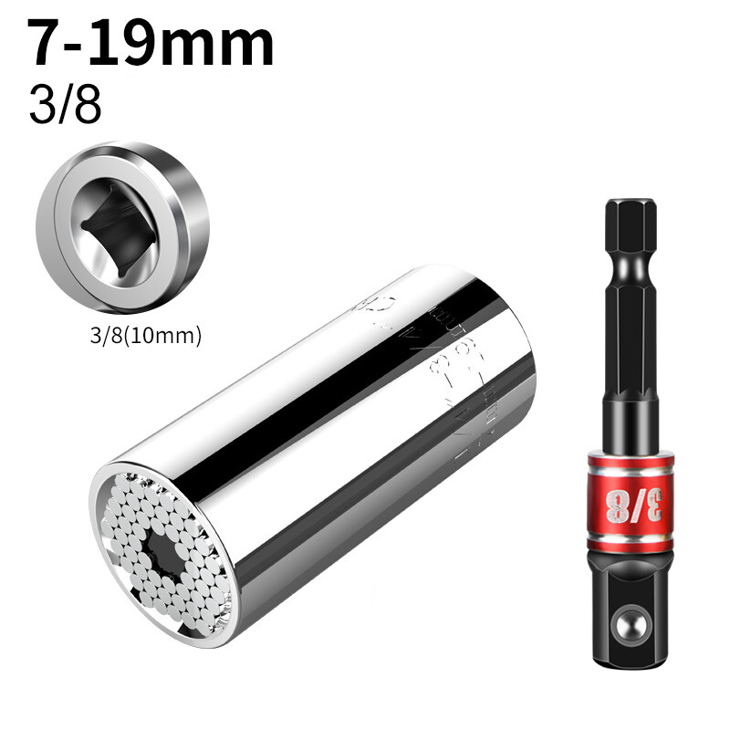 Universal Torque Wrench Head Set Socket Sleeve Power Drill Ratchet Magic Tool