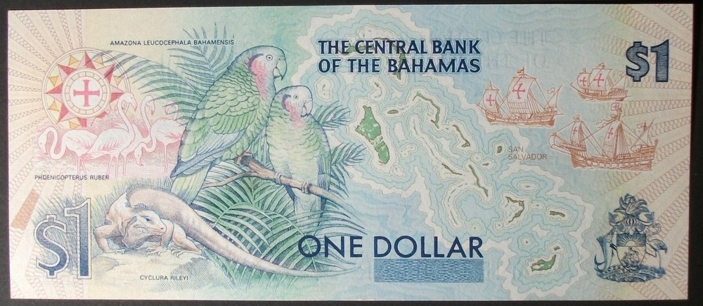 Bahamas P50a Dollar Choice UNC