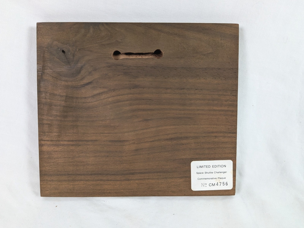 Made In Space Aboard The Space Shuttle Challenger Plaque Polystyrene Spheres