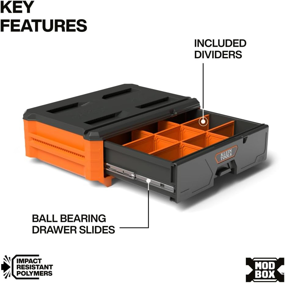 54844MB Modbox Compact Single Drawer Box Full Width, Tool Storage Drawer with Ba