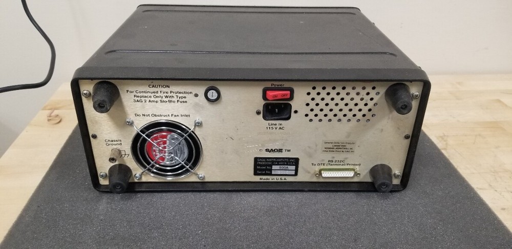 SAGE Instruments 930A Communications Test Set ESF Output Error
