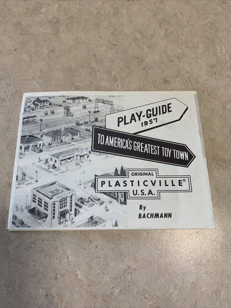 Plasticville USA Play Guide 1957 Brochure by Bachmann