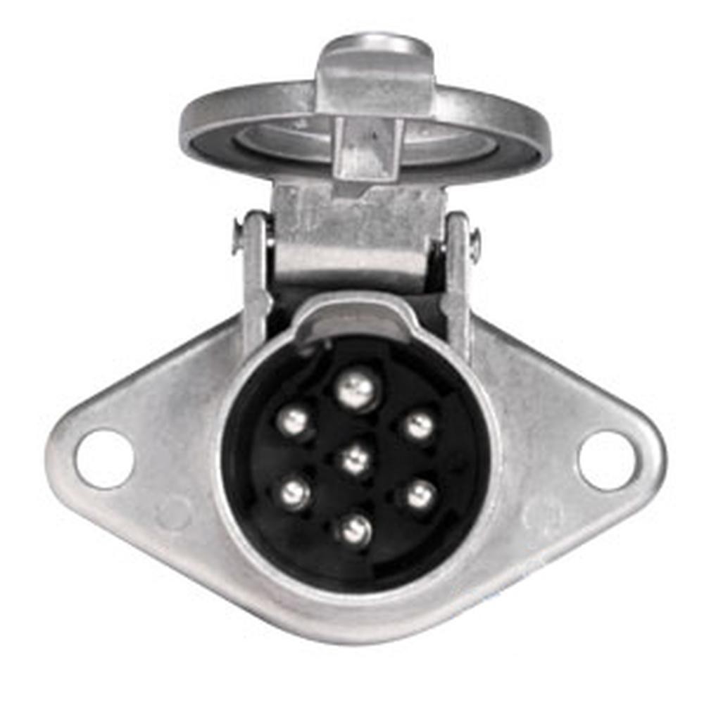 Implement Light Socket - 7 Pin Fits Case IH Fits Ford Fits Massey Ferguson Fits