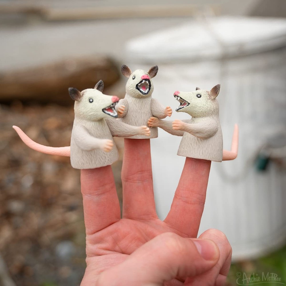 3 Pack Finger Possums Finger Puppets