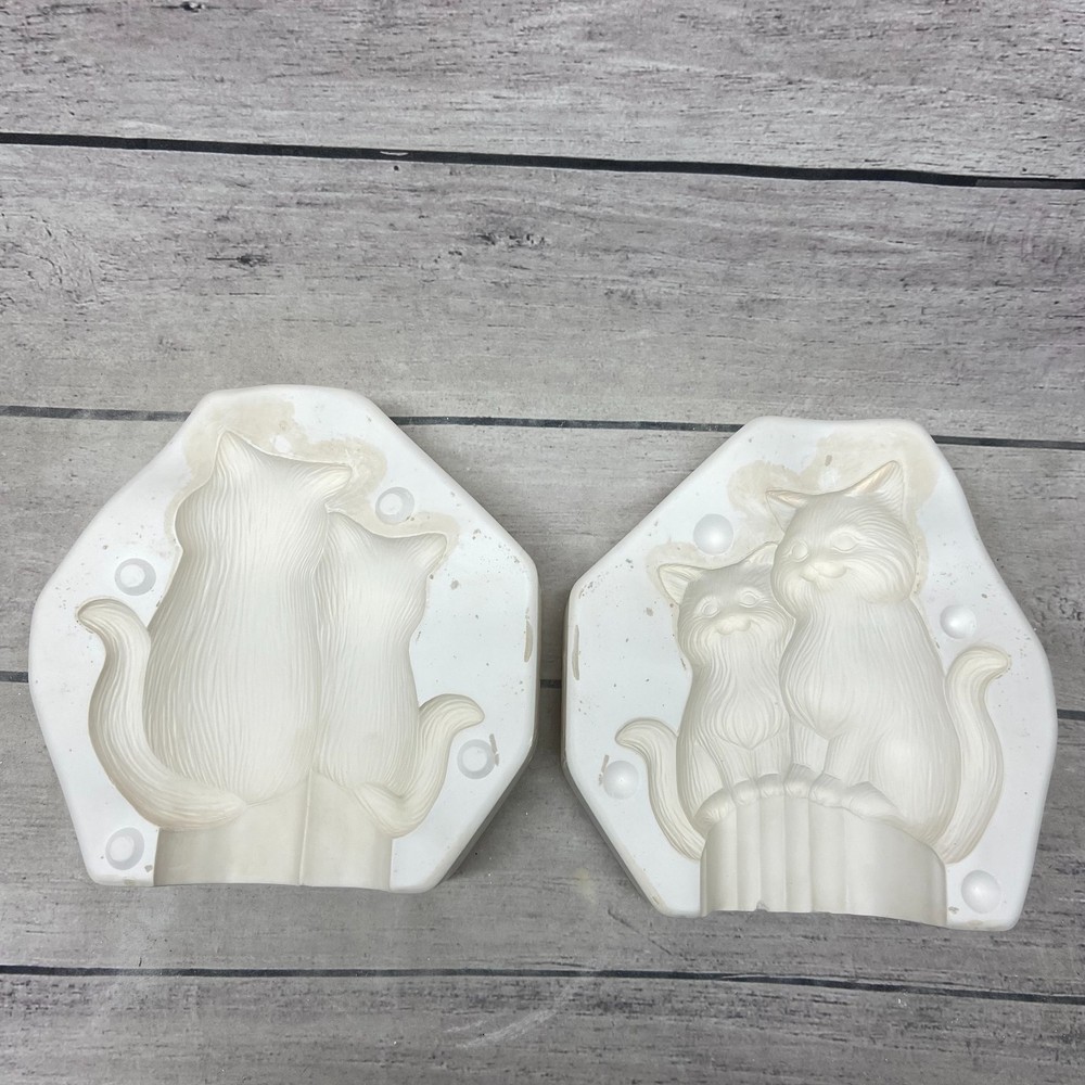 Vintage Dona’s Molds Ceramic Casting Mold Cat & Kitten #D-1994