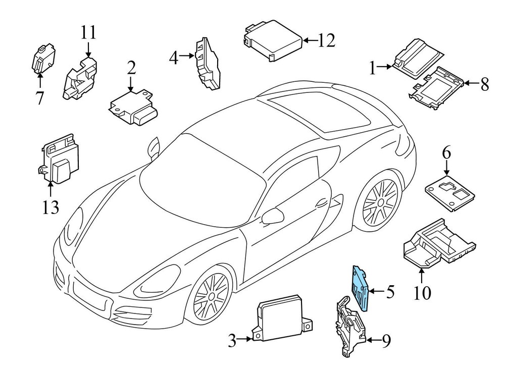 2015-2016 PORSCHE MACAN - Front Comfort Control Module / CCM / BCM 7PP907064HP