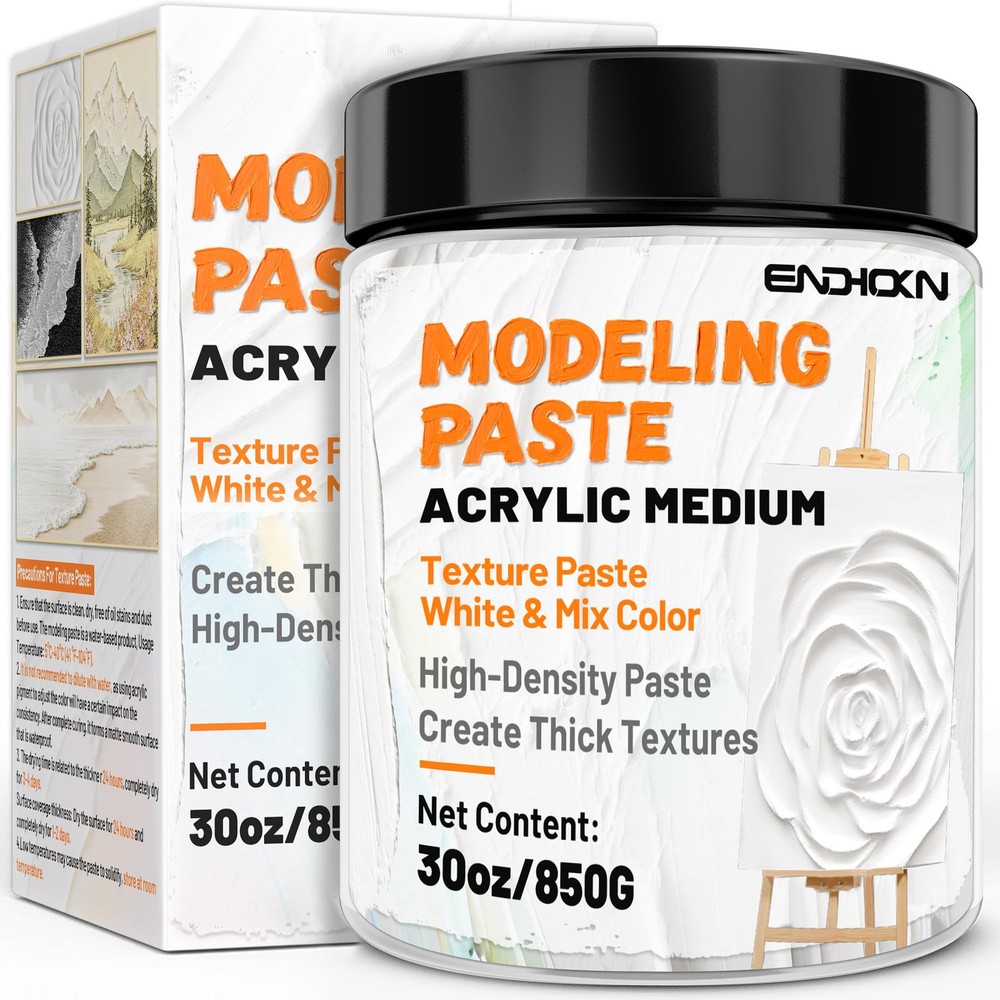 Thick Modeling Paste 30oz / 600ml - Professional High Density Art Texture Pas...