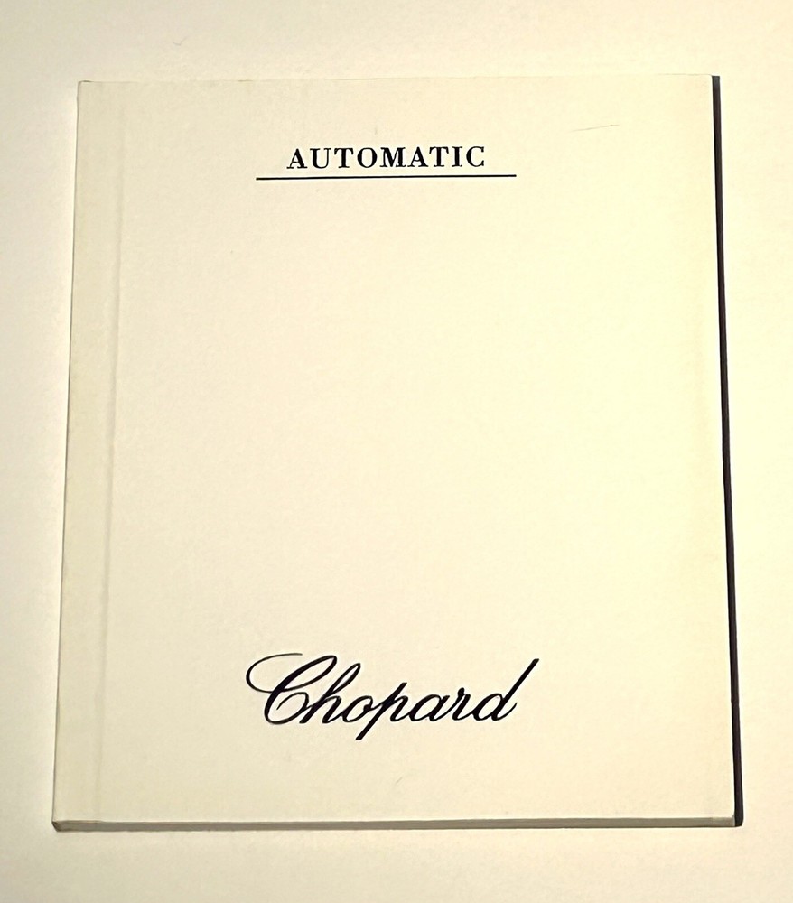 New Authentic CHOPARD Automatic Instructions Booklet Manual