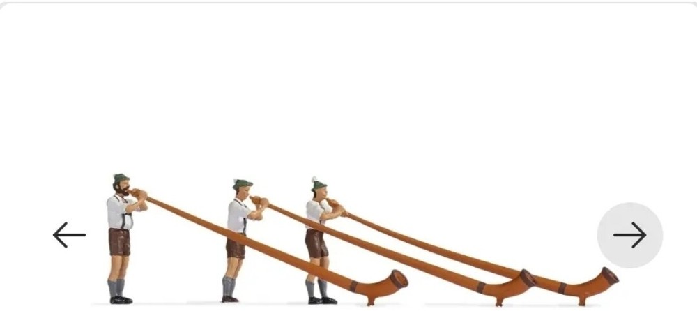 Noch Alphorn Players 15579 HO Scale