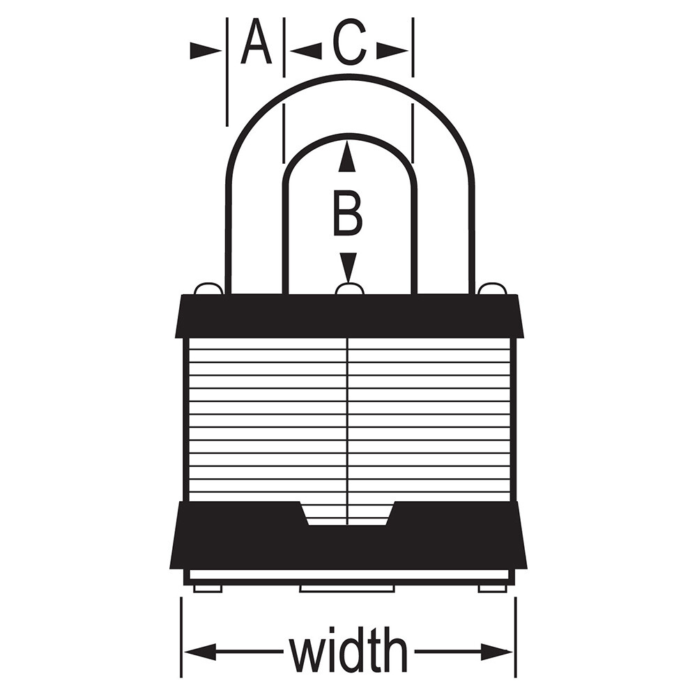 Master Lock 5KA A112 Padlock, Keyed Alike