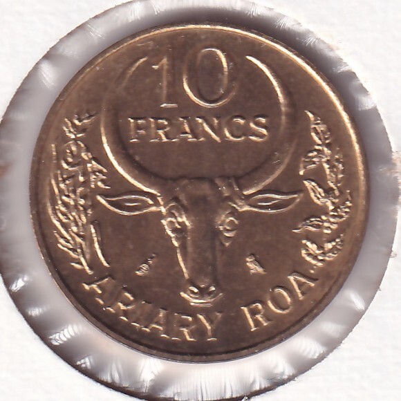 Madagascar - 10 Francs 1970 BU