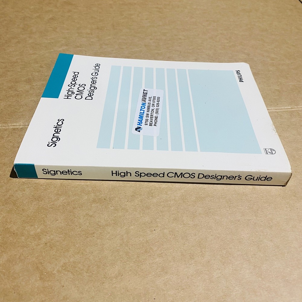 USED 1988 Philips/Signetics High-Speed CMOS Databook