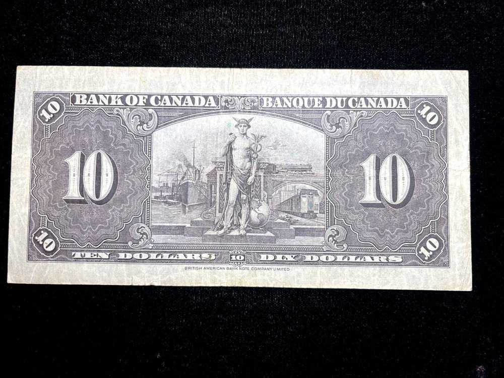 Canada 1937 * 10 Dollars* (VF) Banknote