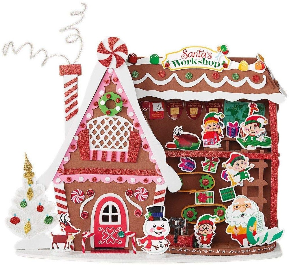 Santa Workshop 3D Structure Foam Model Christmas Elf Kids Gift Creatology