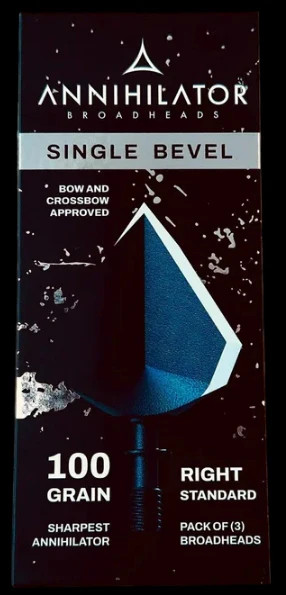 Annihilator Broadheads  SINGLE BEVEL 100gr Right 3 pk