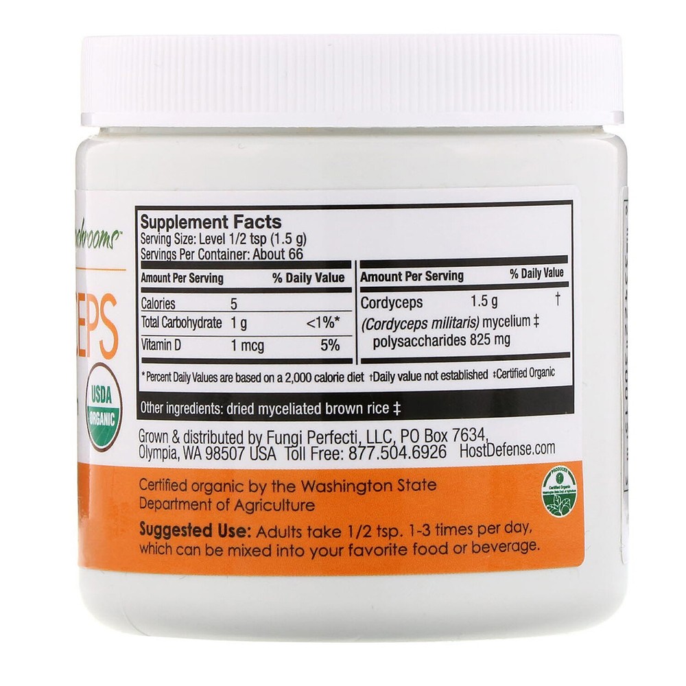 Host Defense Cordyceps Powder, 3.5 Ounces