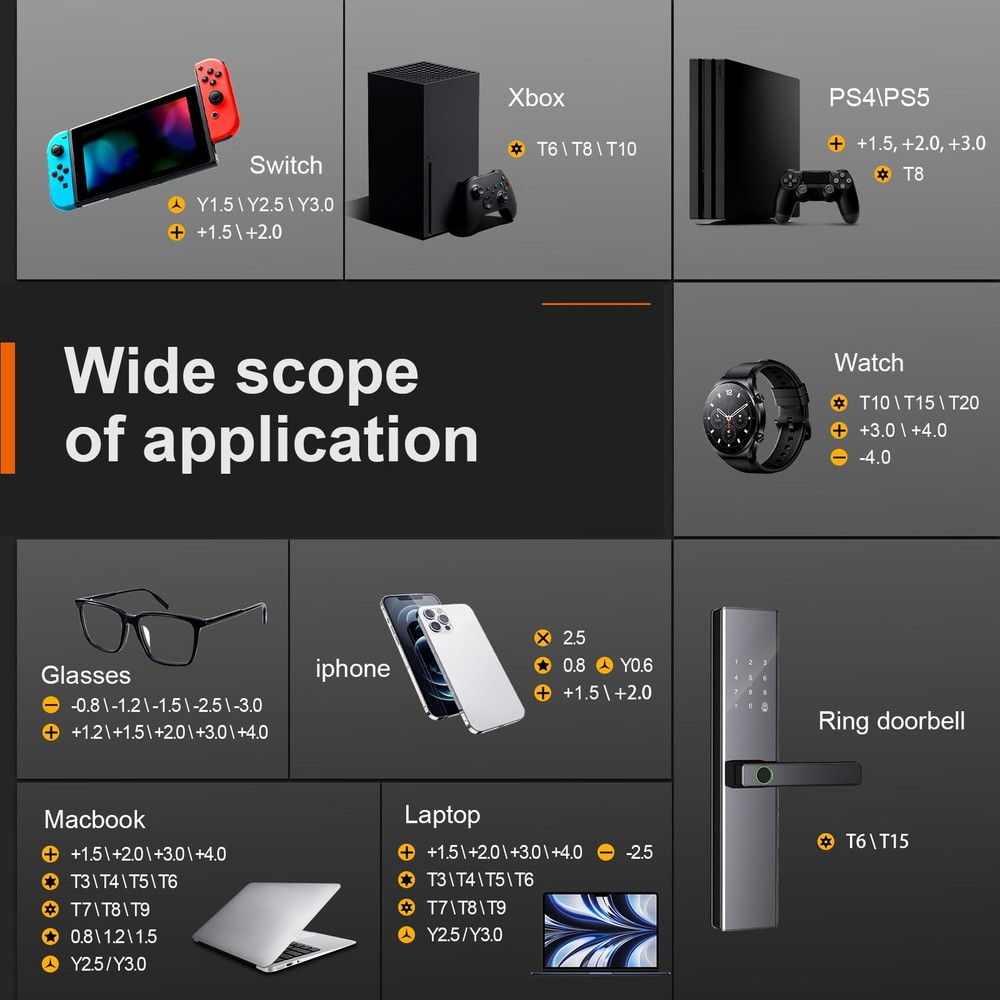 JOREST 40Pcs Small Precision Screwdriver