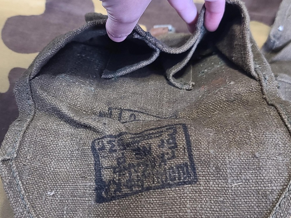 Vintage Soviet 3 Cell Grenade Pouch Russian WWII Pattern Post War 1950s CCCP x 1