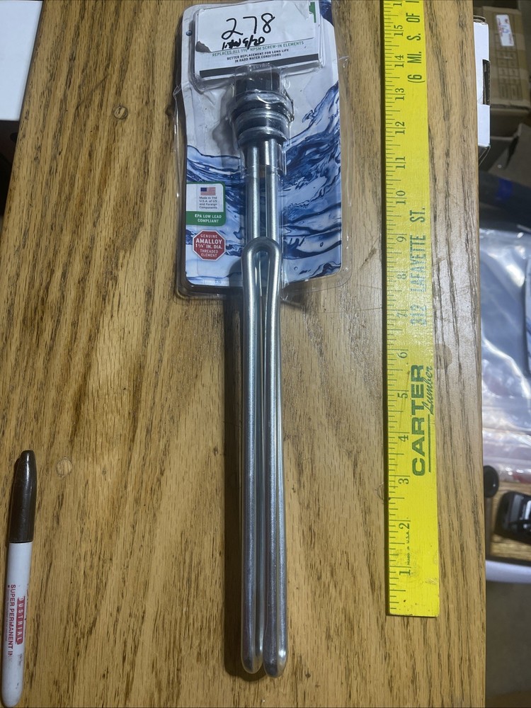 RELIANCE STATE IND 9002442045 Better Water Heater Element 4500 W/240 V, 1-3/8"