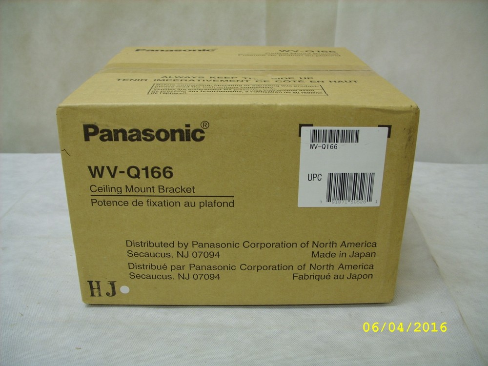 PANASONIC - SURVEILLANCE CAMERA FLUSH MOUNT BRACKET WV-Q166 *NOS*