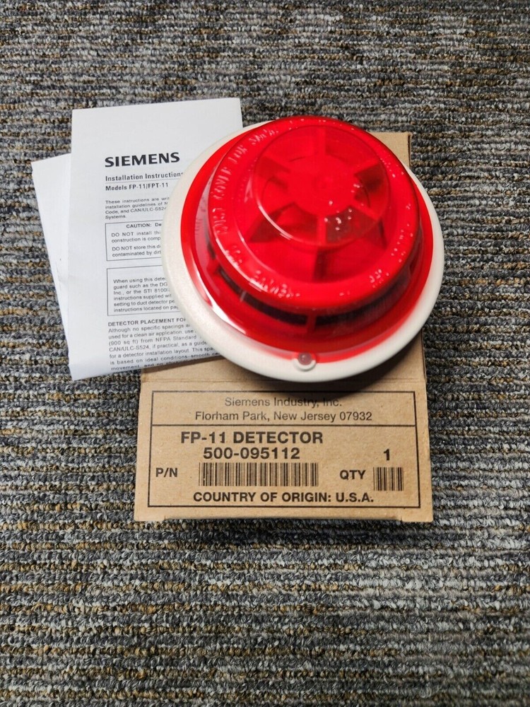 Siemens Fp11 Fire Alarm FirePrint Smoke Detector