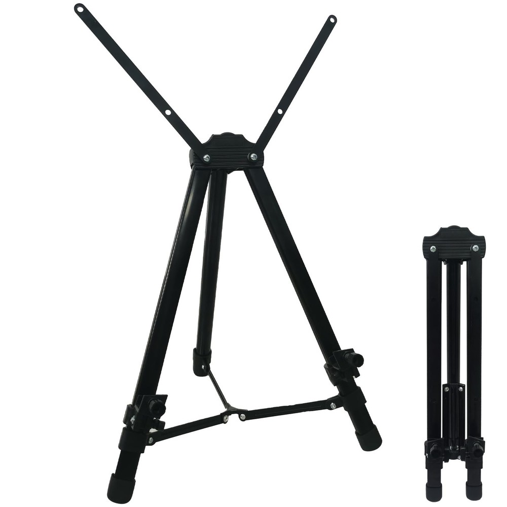 Adjustable Portable Tabletop Easel Stand for Painting and Display  Black