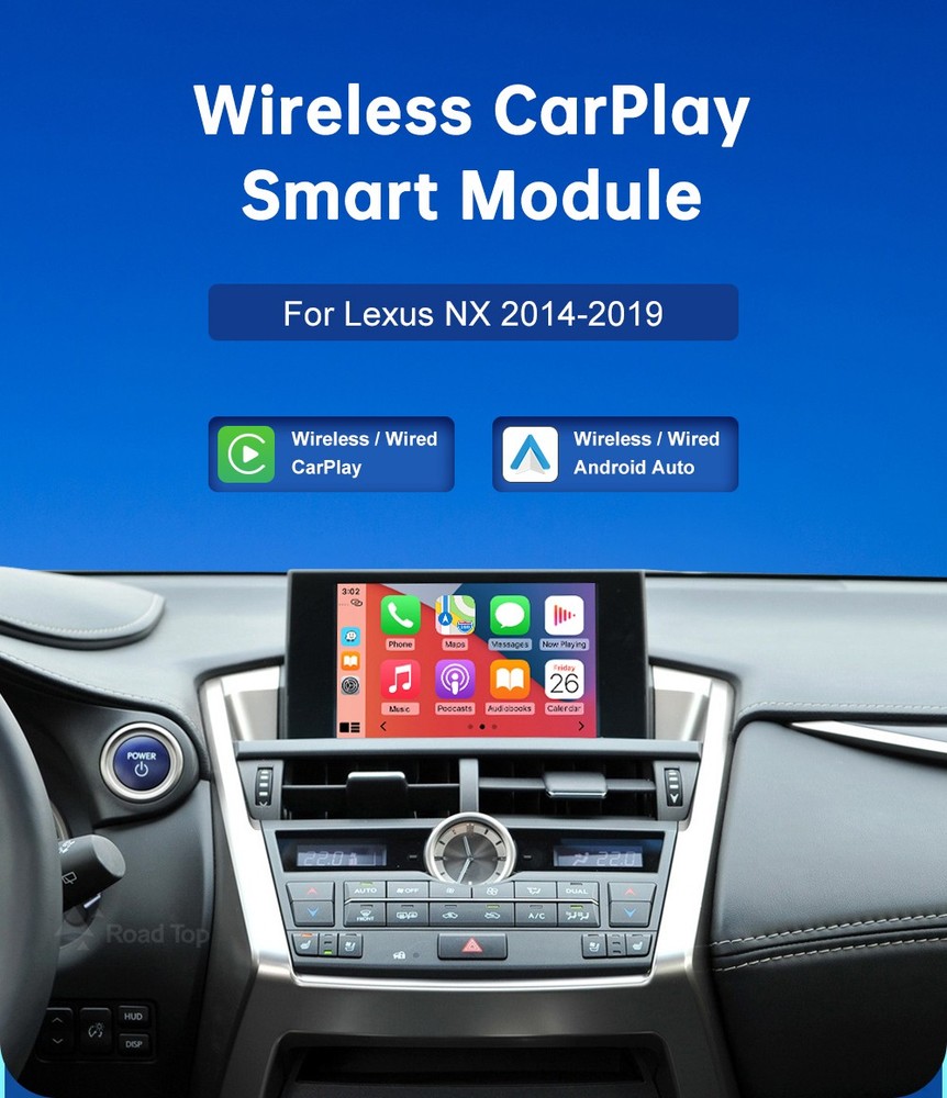 Wireless CarPlay Android Auto High Configuration Module For Lexus RX 2016-2019