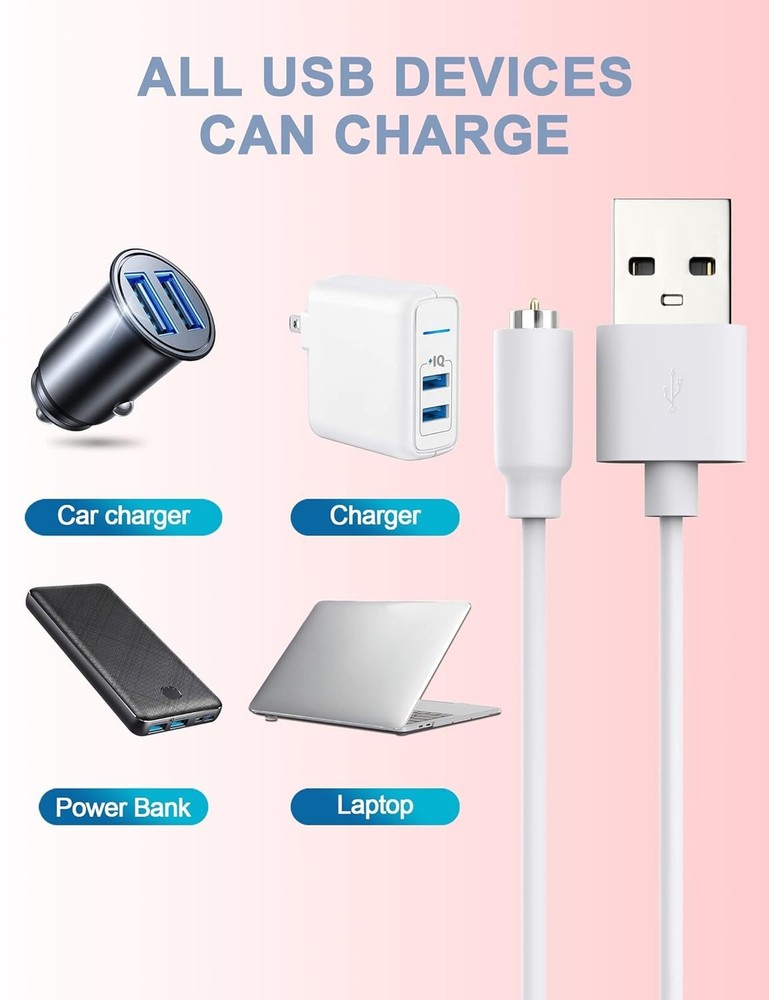 Magnetic USB DC Charger Cable Replacement Charging Cord