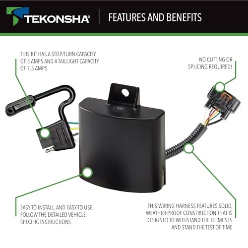 118784 Tow Harness T-Connector Black