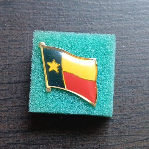 Texas Lone Star State Flag Pin Gold Tone
