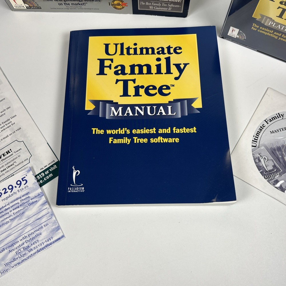 Ultimate Family Tree Software PC CD ROM 1998 Ancestry Genealogy
