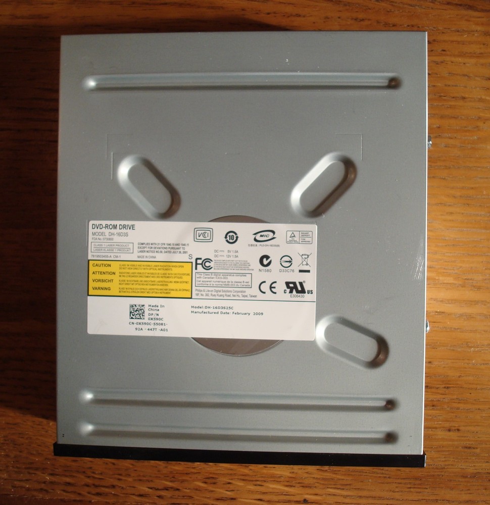 DVD-ROM  Drive Model DH 16D3S25C, 2009,with black bezel