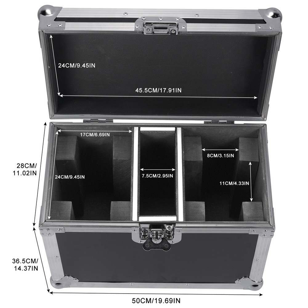 2 IN 1 Flight Case for DJ Light Moving Head Customized Version 2PCS ZQ02021
