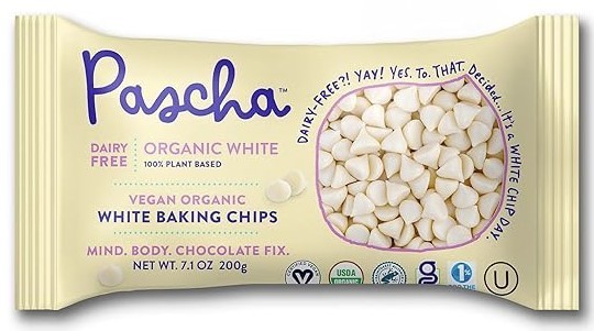 Organic White Baking Chips with Rice Powder 7 Oz(Case O