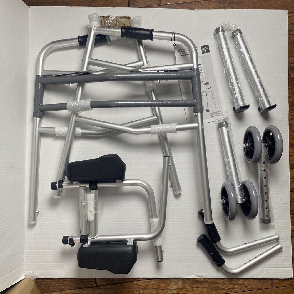 Medline Adjustable Upright Forearm Walker with Armrests, Better Stability *READ