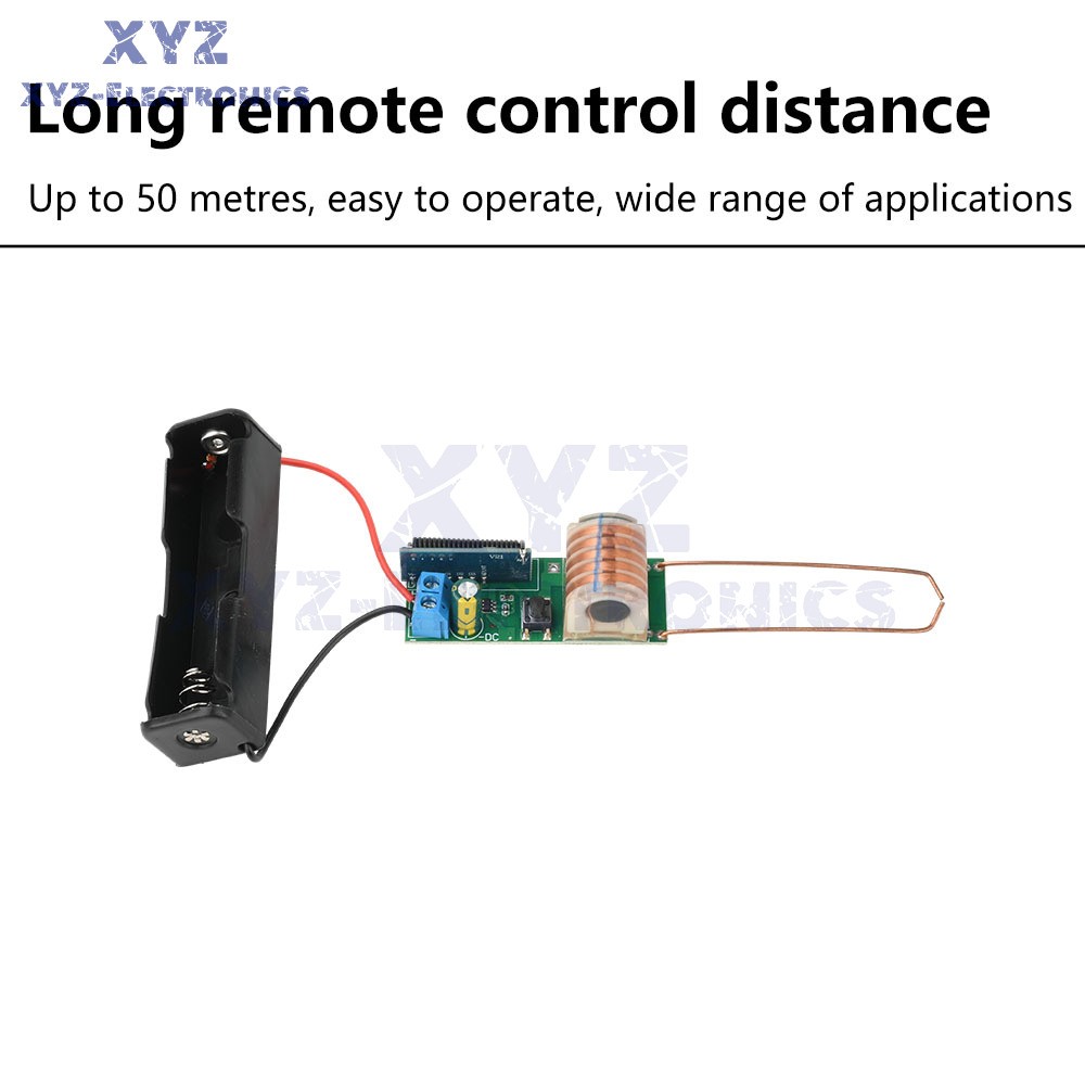 DC 3.7V High Voltage Module 50M Remote Control Arc Igniter Lighter Booster Coil