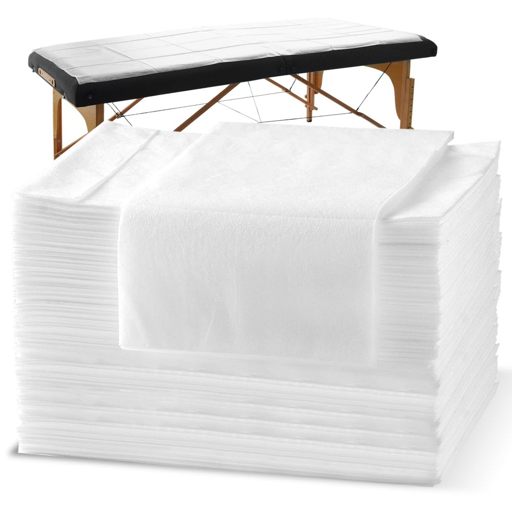 60 Pack Disposable Bed Sheets for Salon Massage Spa Table Cover