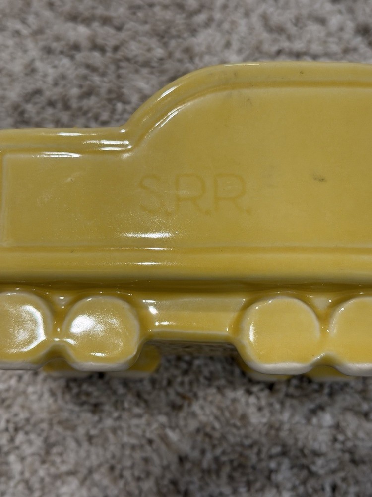 Shawnee Pottery Yellow Railroad Car