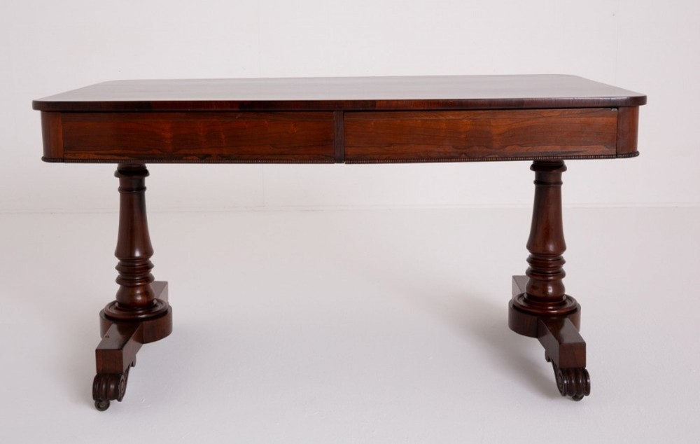 William-IV-Desk-Mahogany-Library-Table-19th-Century