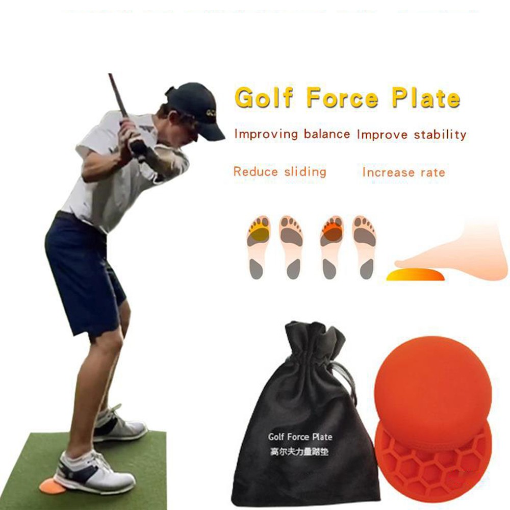 Golf Pressure Plate Reusable Rubber Golf Swing Step Pad
