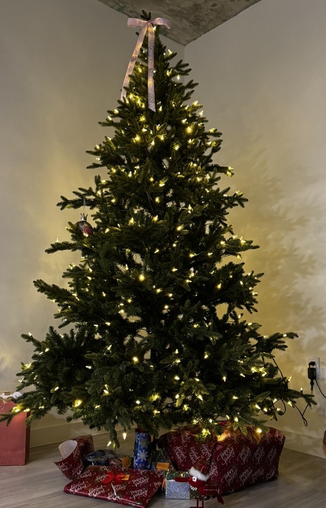 Pre-Lit Artificial Christmas Tree – 7.5 Feet, Good Condition