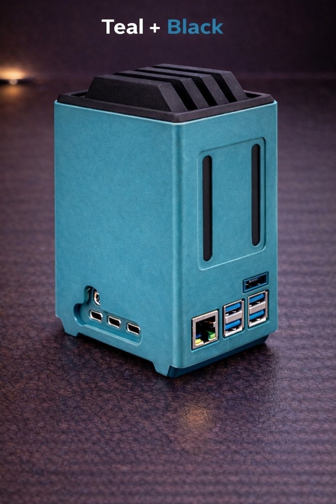 Raspberry pie 5 NAS enclosure case.