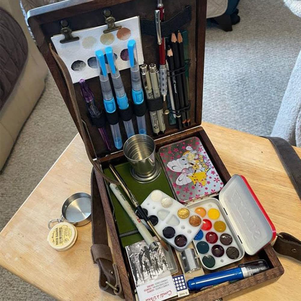Portable Wooden Desktop Painting & Drawing Easel With Storage Box Multi-function