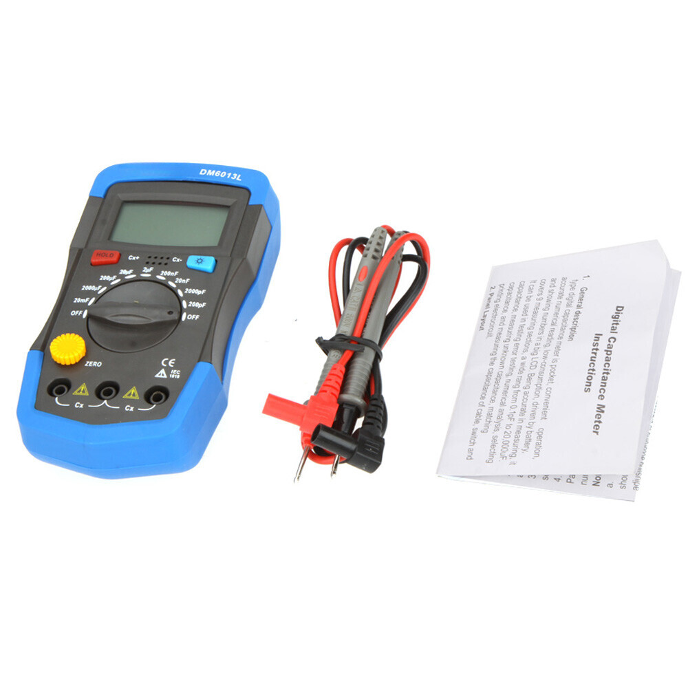 DM6013L LCD Backlight Handheld Digital Capacitance Meter Capacitance Meter Tool