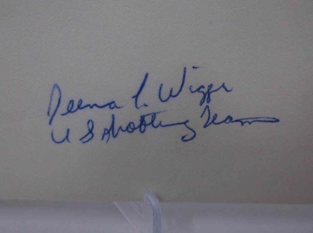 DEENA WIGGER Autographed First Day of Issue Envelope & Letter