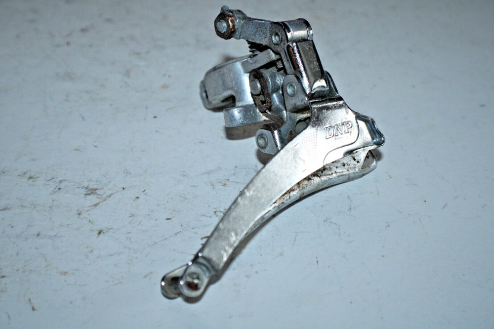 DNP MTB Double Front MTB Derailleur 28.6mm Clamp Bottom Pull Silver USA Shipper