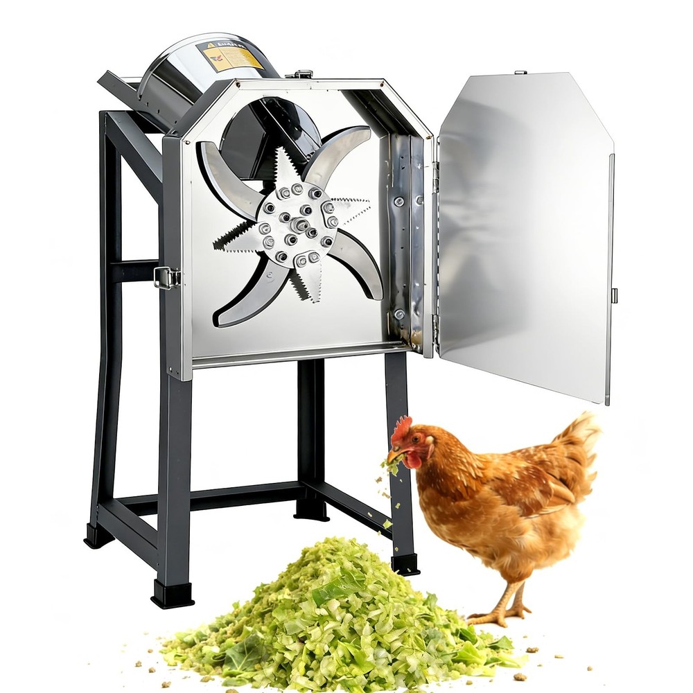 Poultry Veggie Feed Chopper, Feed Processor Vegetable Dicer Chopper, 304 Stai...
